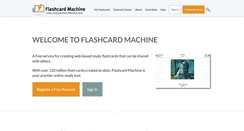 Desktop Screenshot of flashcardmachine.com